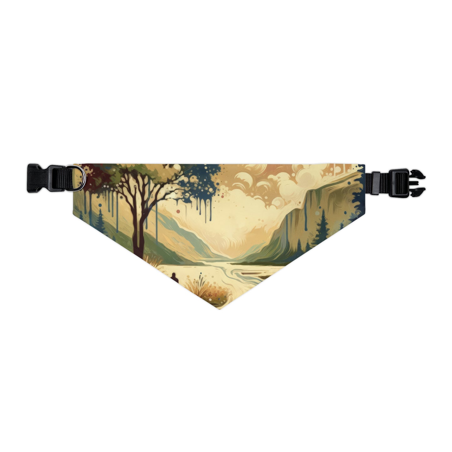 Serene Stream Sojourn Pet Bandana Collar