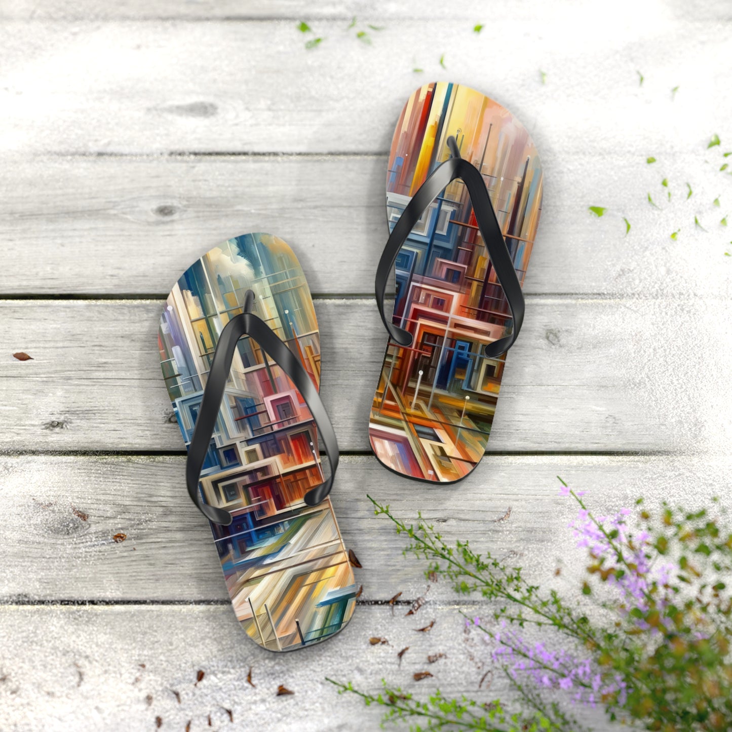 Urban Flow Interconnectedness Flip Flops
