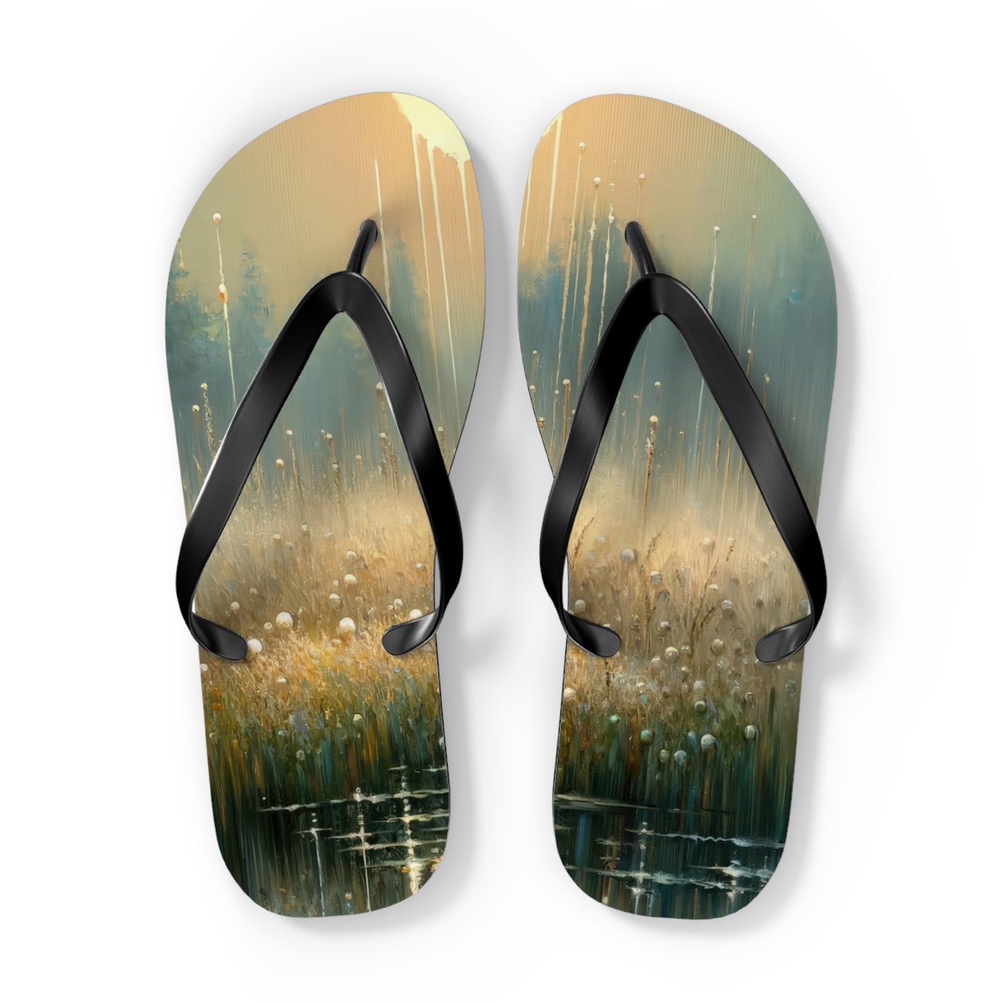 Observant Delicacy Heart Flip Flops