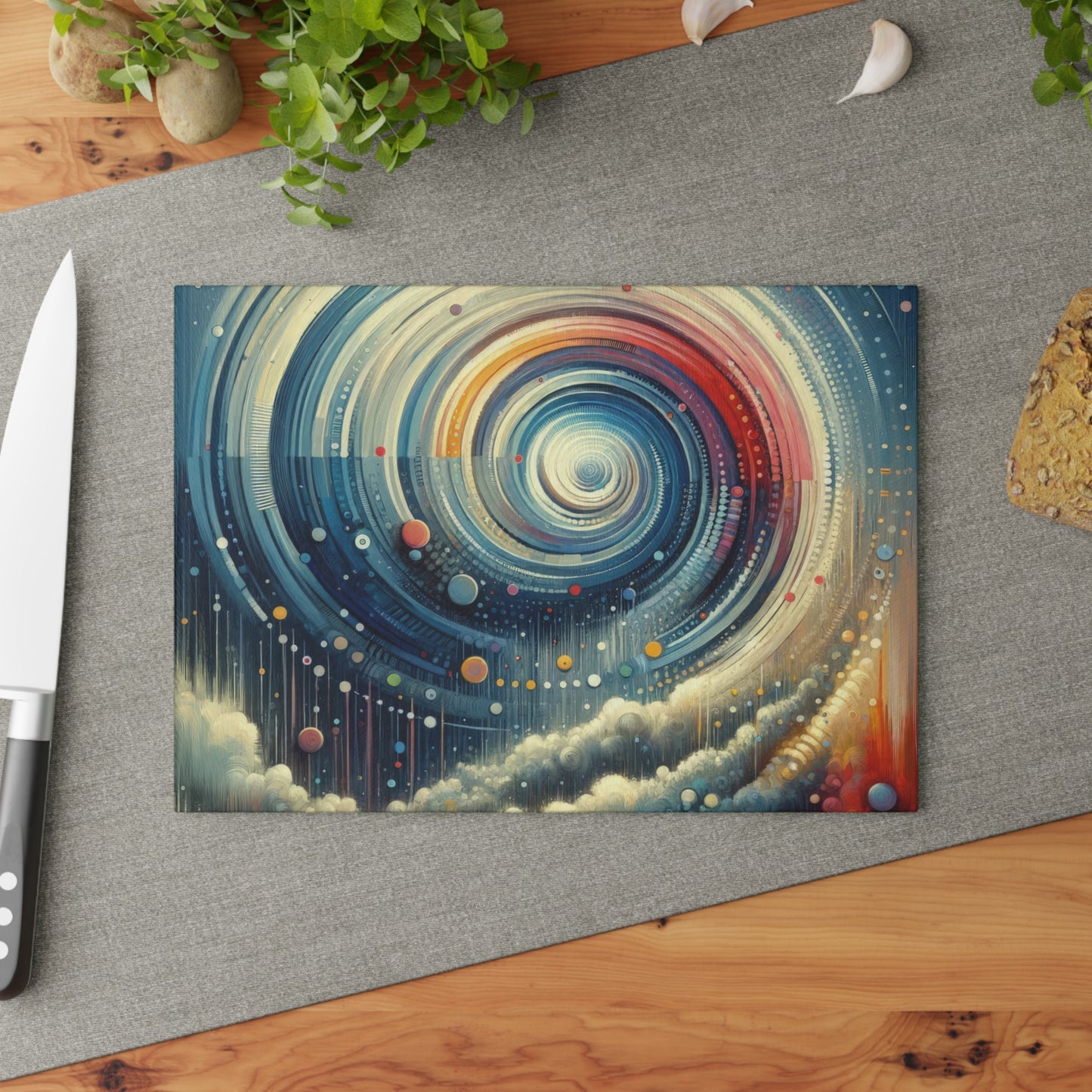 Considerate Echoes Resonate Glass Cutting Board