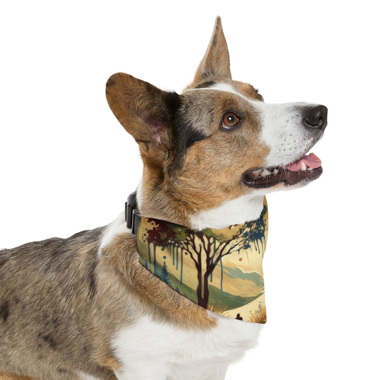 Serene Stream Sojourn Pet Bandana Collar