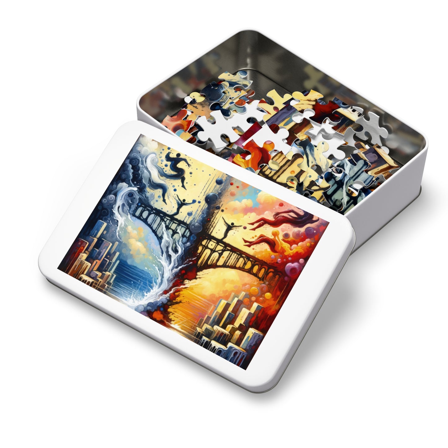 Faithful Diving Bridges Jigsaw Puzzle (30, 110, 252, 500,1000-Piece)