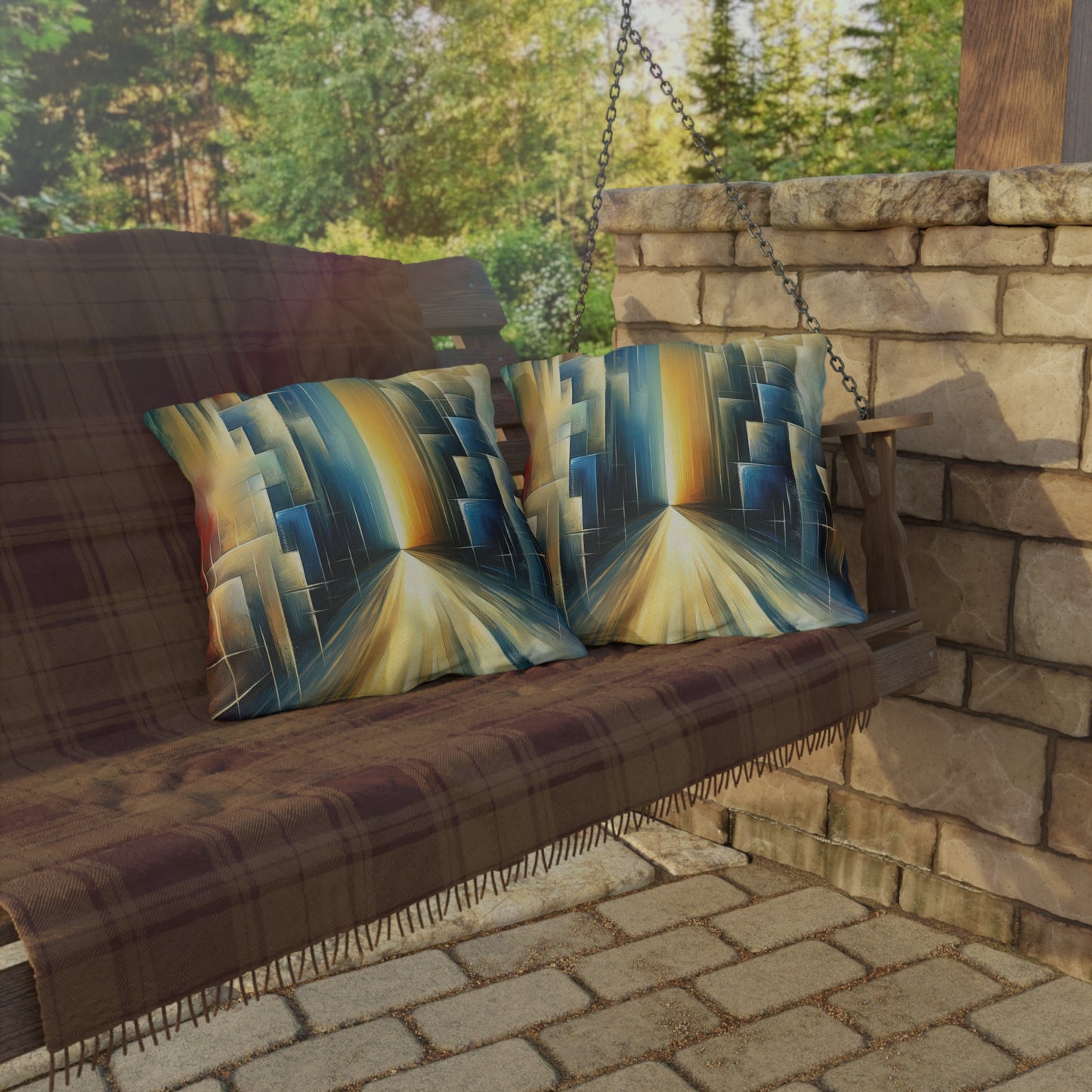 Echoes Dissolving Light Outdoor Pillows