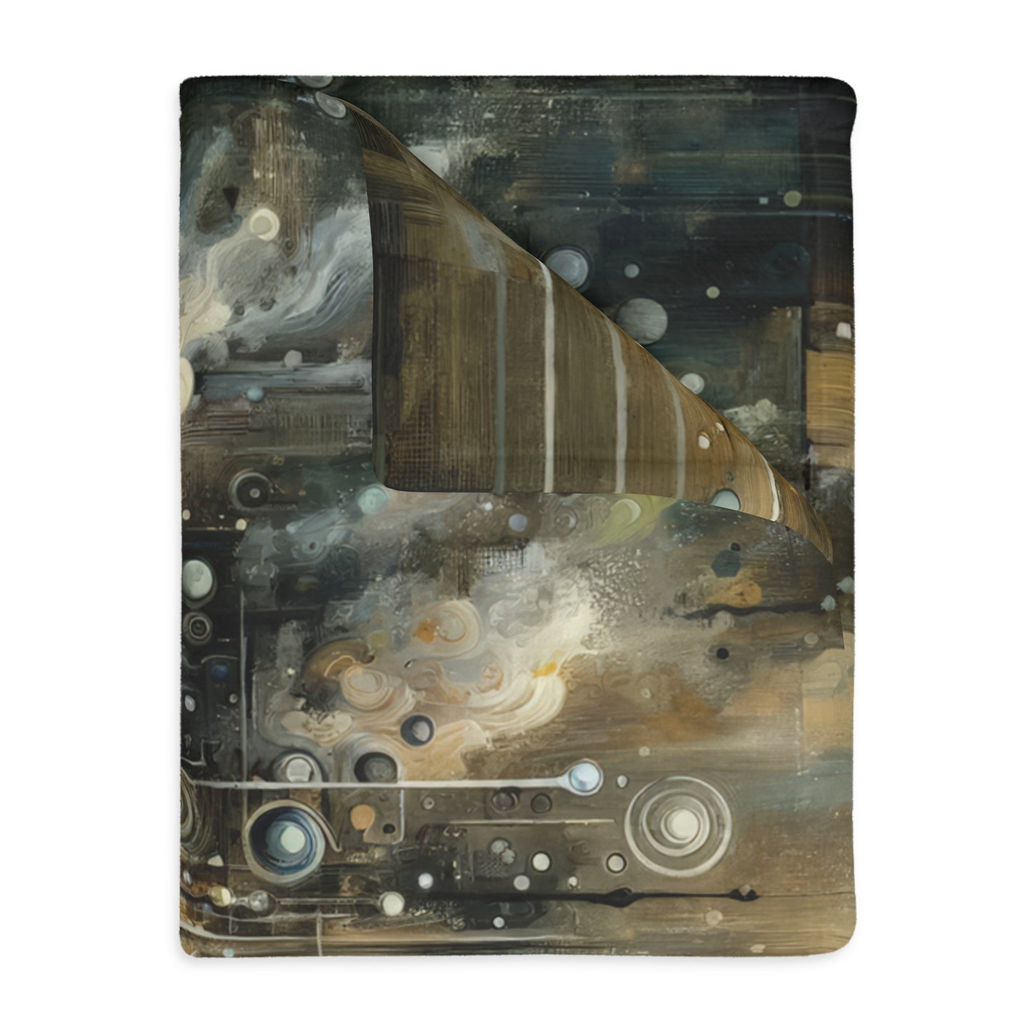 Integral Stewardship Abstract Velveteen Microfiber Blanket (Two-sided print)