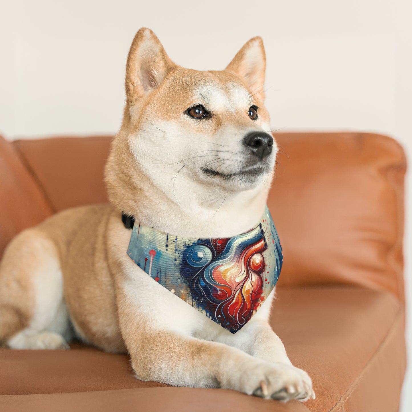 Rhythmic Heart Harmony Pet Bandana Collar