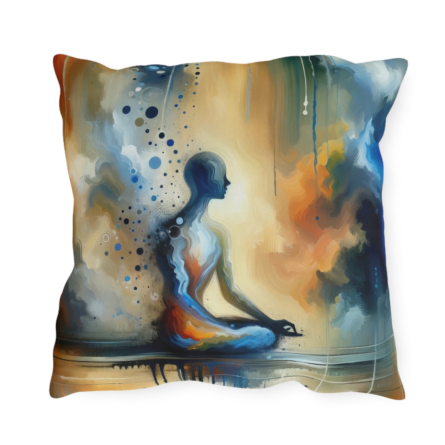 Resonance Abstract Healing Outdoor Pillows
