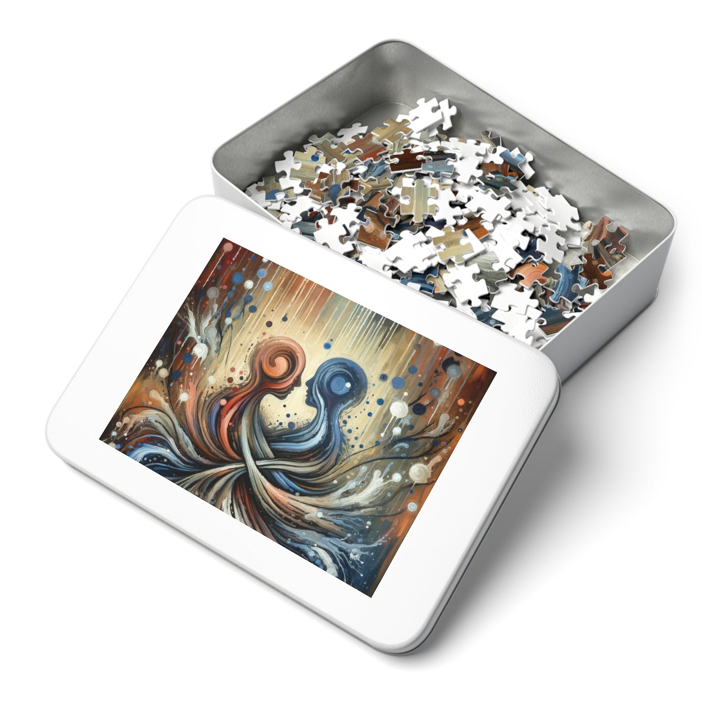 Empathic Connection Tachism Jigsaw Puzzle (30, 110, 252, 500,1000-Piece)