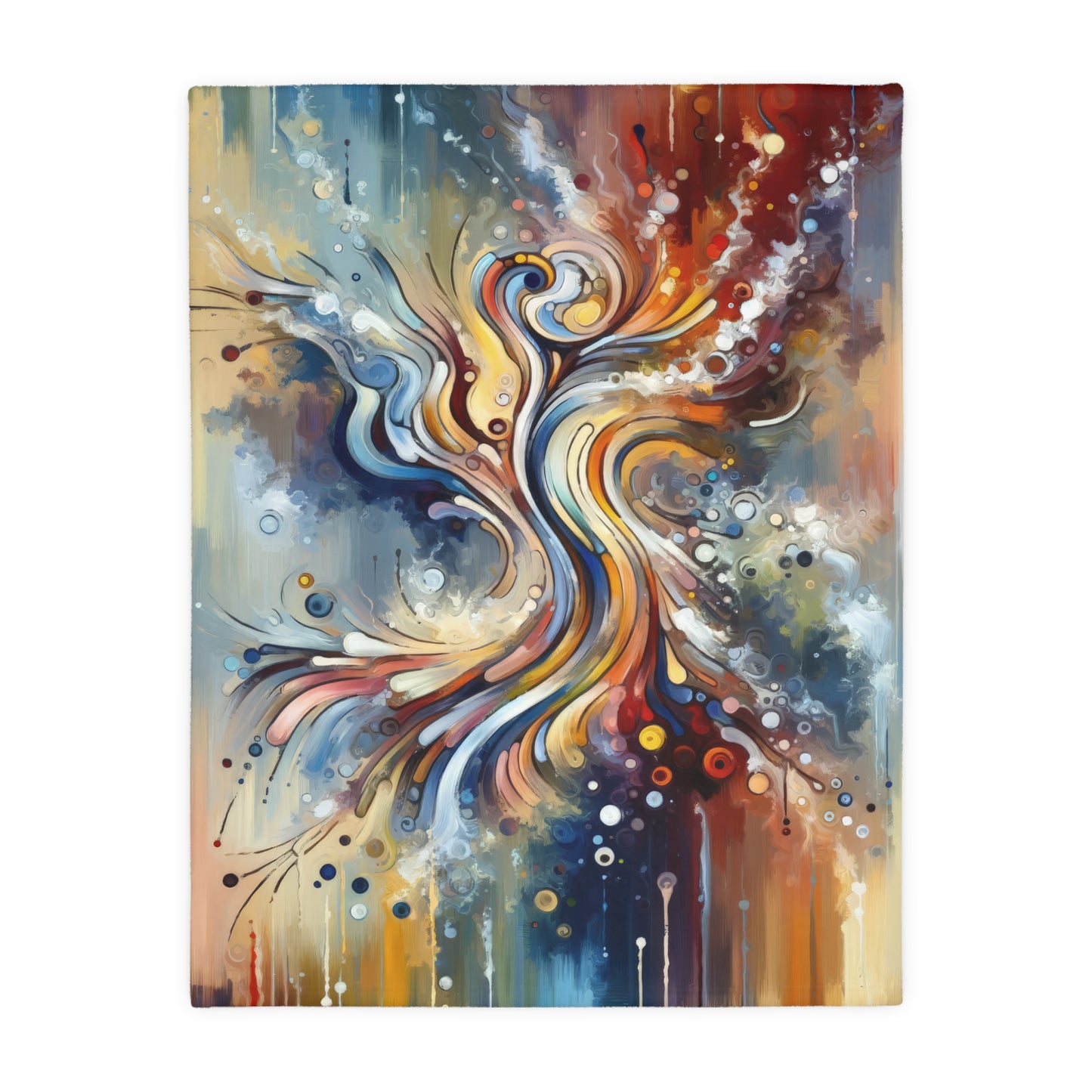 Mindfulness Motion Divine Velveteen Microfiber Blanket (Two-sided print)