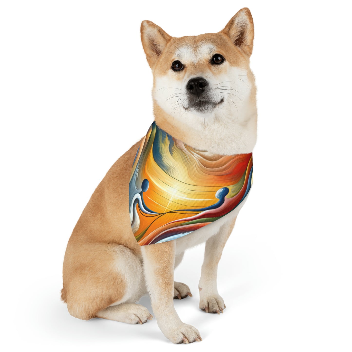 Empathetic Lifeline Abstract Pet Bandana Collar