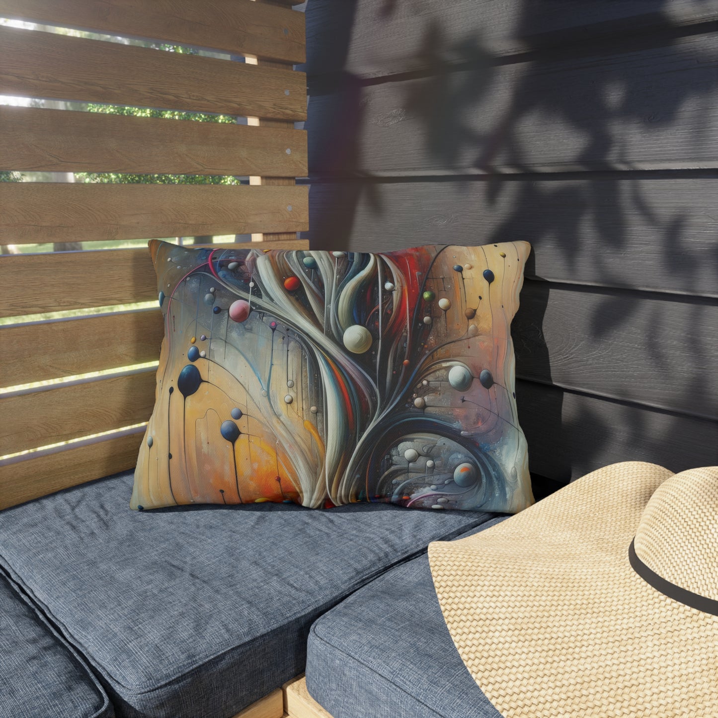 Invisible Threads Influence Outdoor Pillows