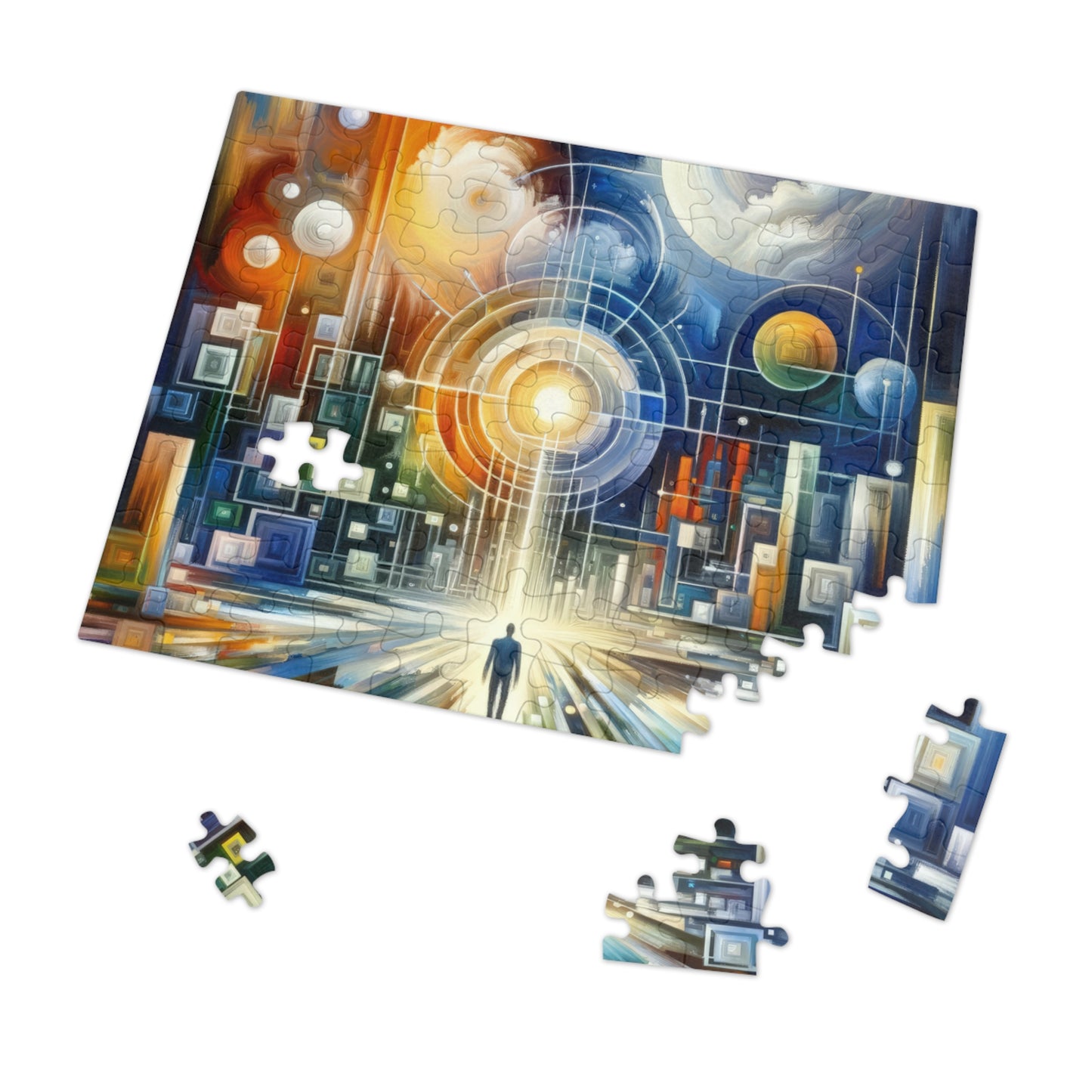 Mindful Megabyte Convergence Jigsaw Puzzle (30, 110, 252, 500,1000-Piece)
