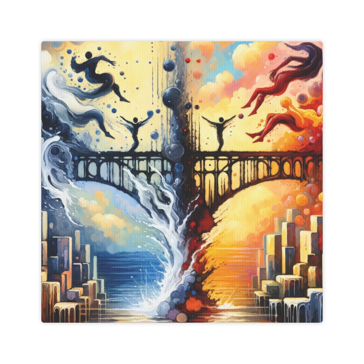 Faithful Diving Bridges Canvas Photo Tile