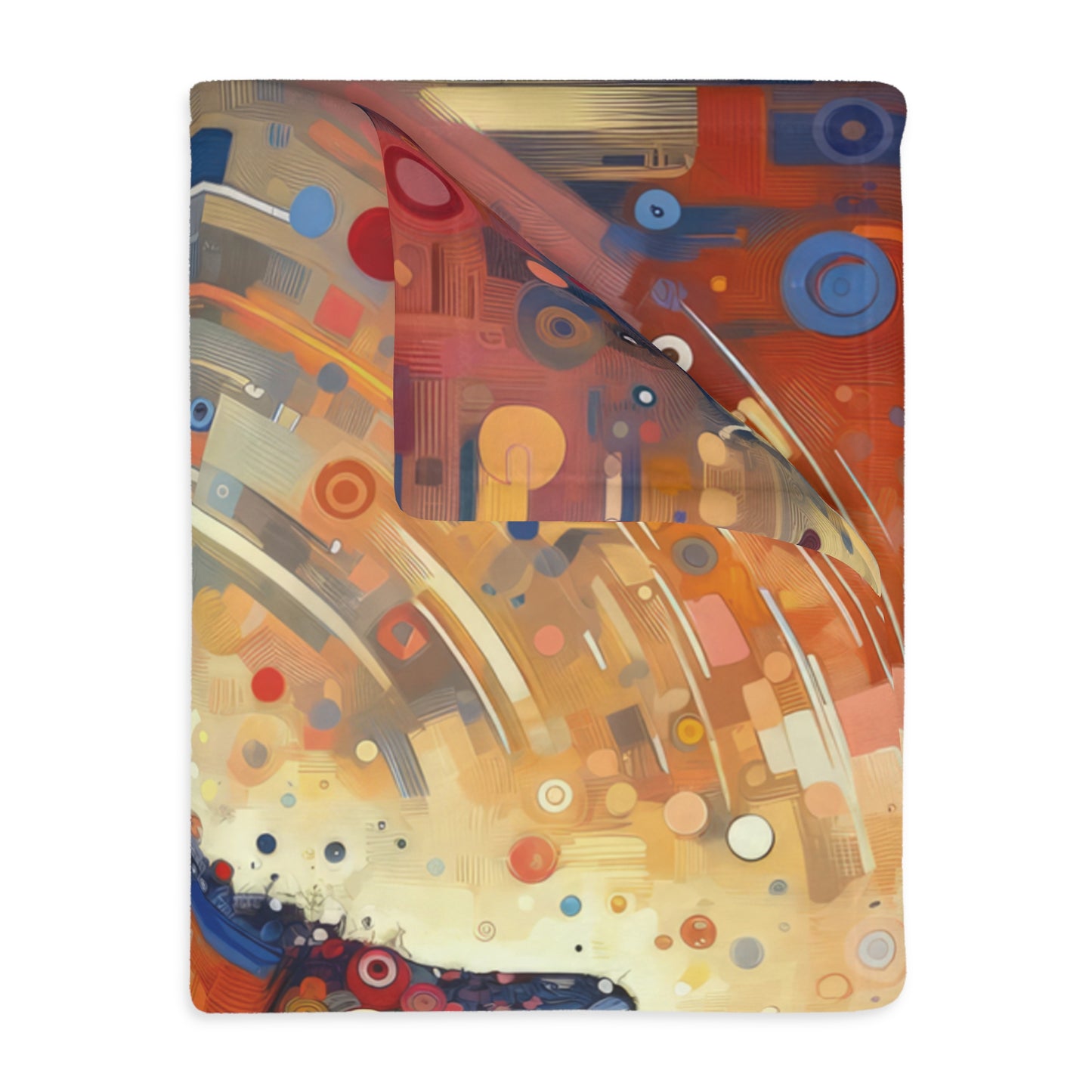 Digital Gratitude Nod Velveteen Microfiber Blanket (Two-sided print)