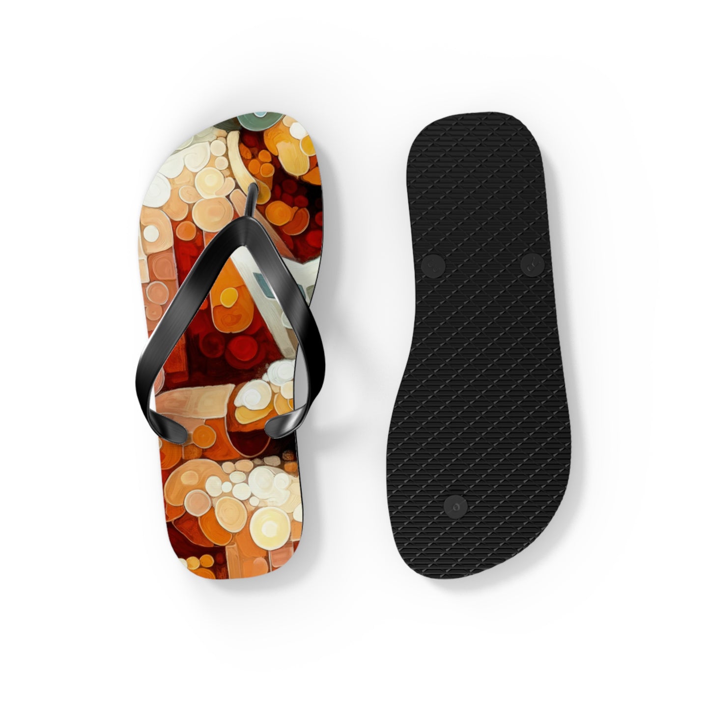 Elderly Unity Tachism Flip Flops