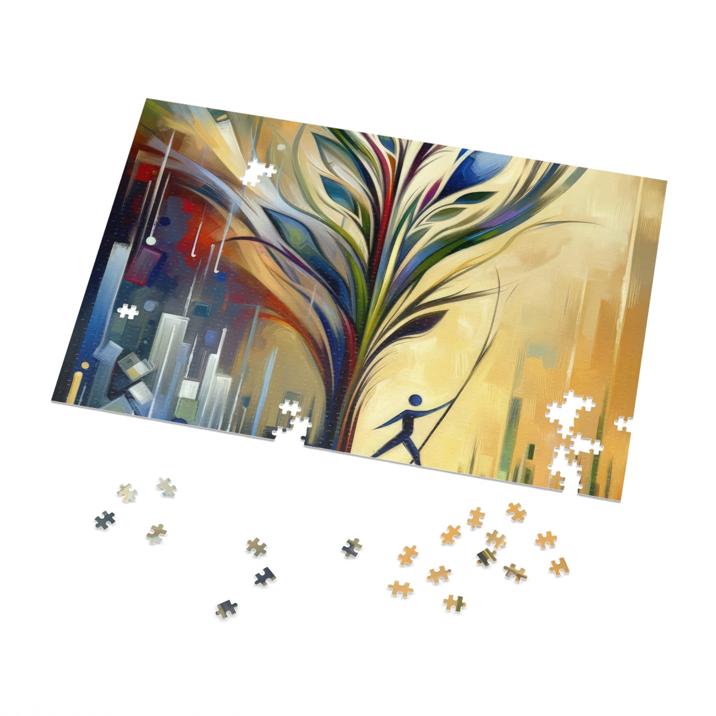 Pruning Distraction Tachism Jigsaw Puzzle (30, 110, 252, 500,1000-Piece)