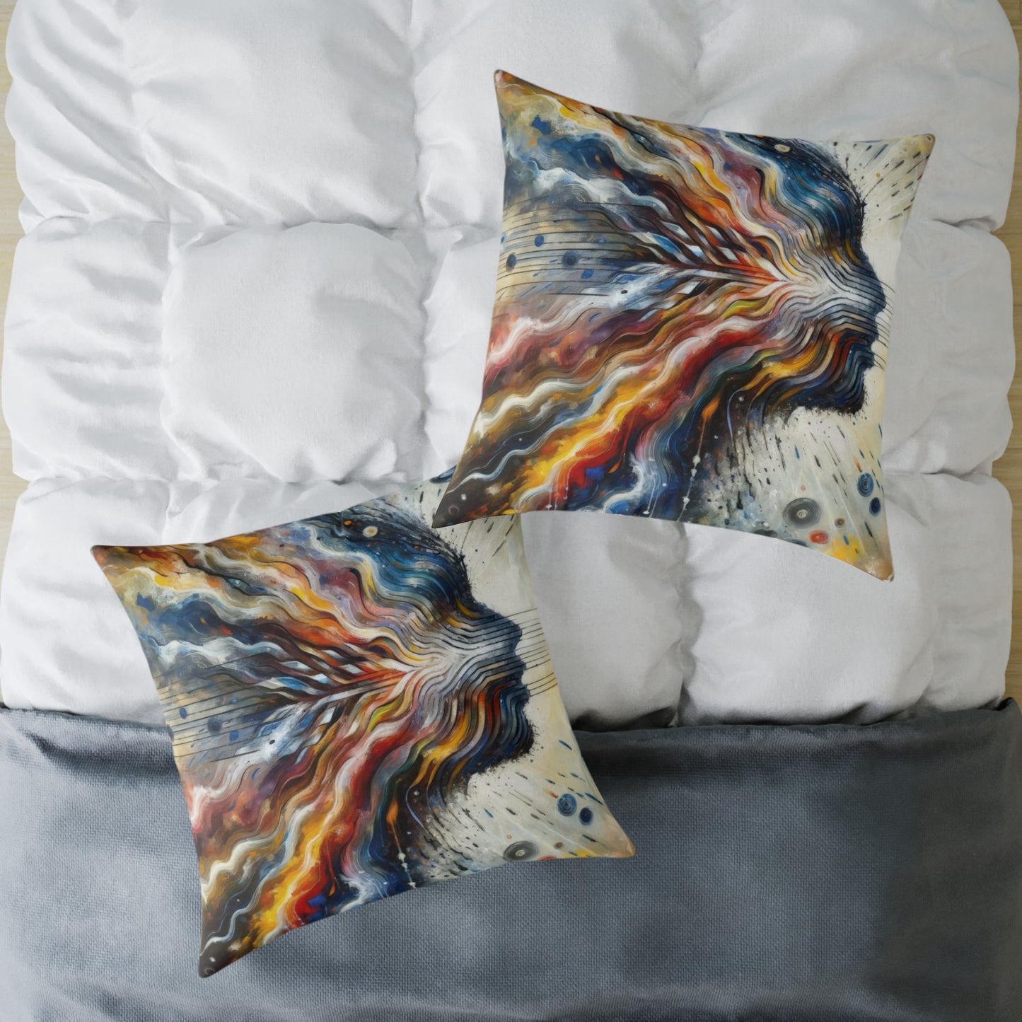 Empathetic Awakening Dynamic Spun Polyester Pillow