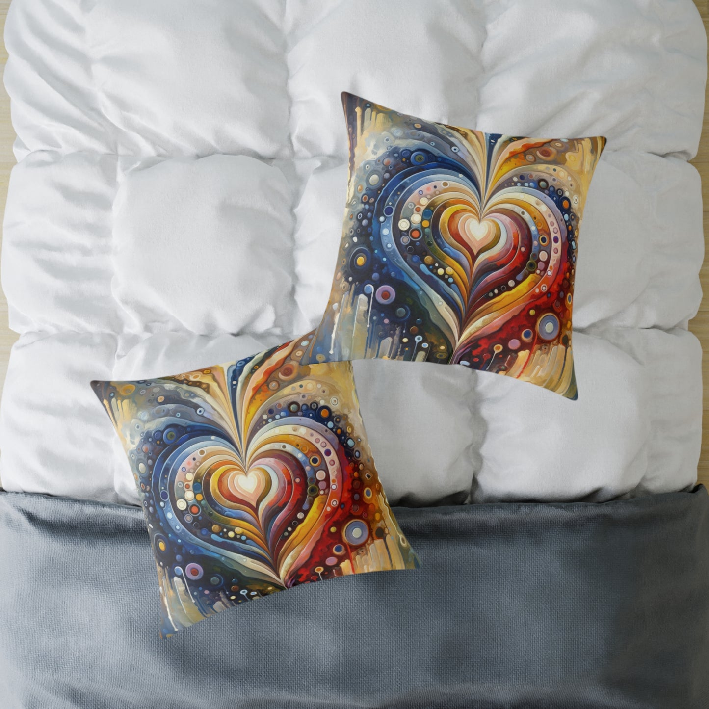 Harmonic Heart Essence Spun Polyester Pillow