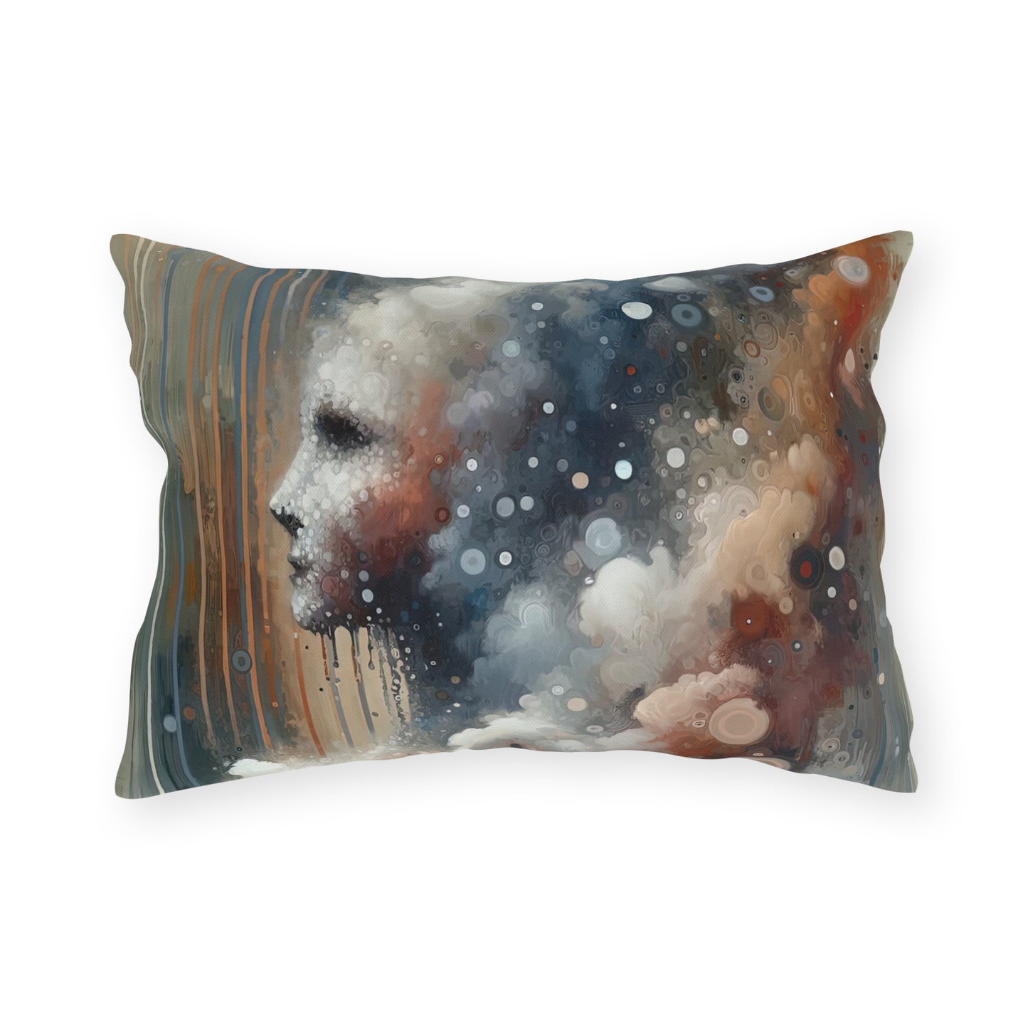 Ephemeral Hour Residue Outdoor Pillows