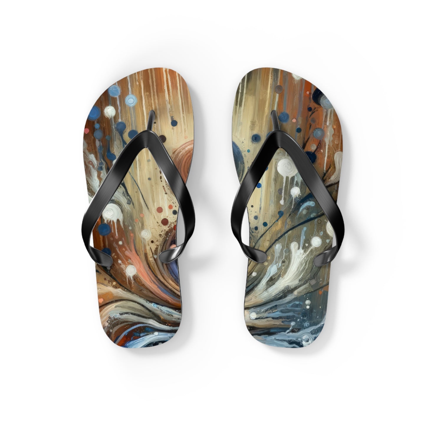 Empathic Connection Tachism Flip Flops