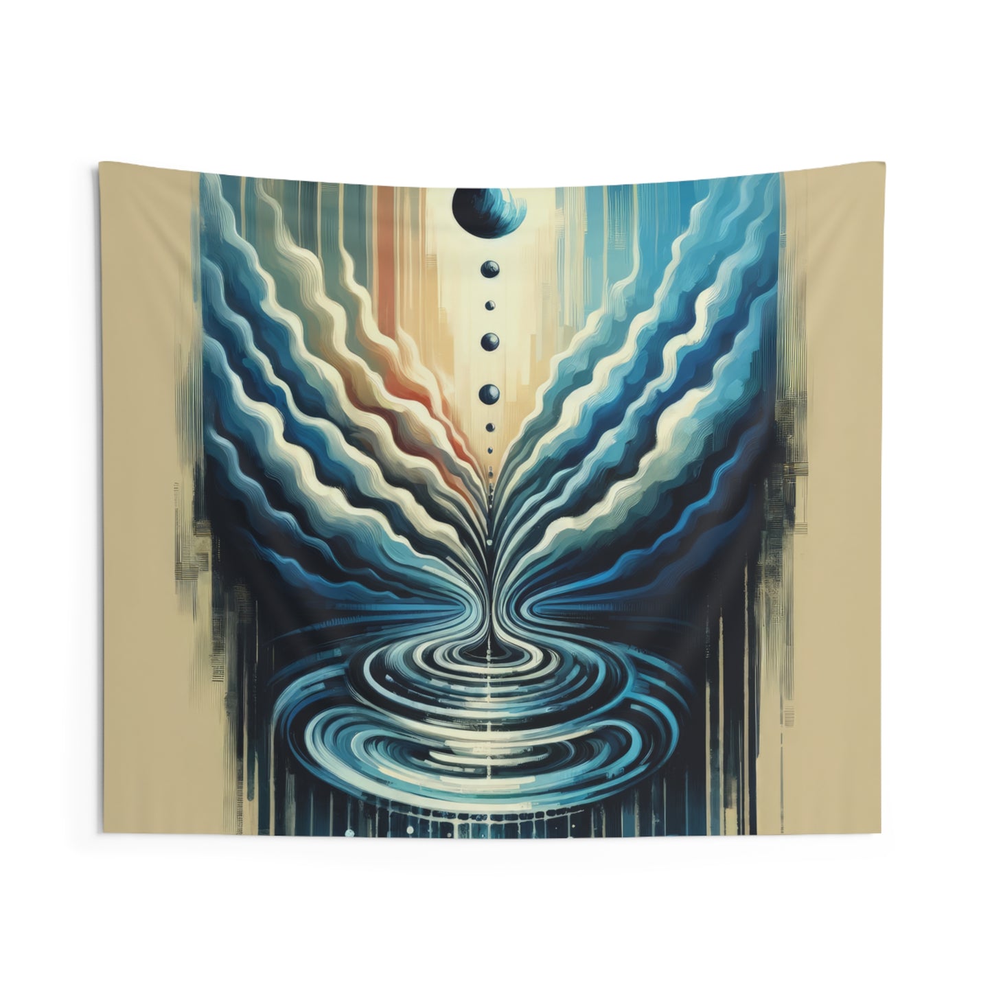 Ripple Effect Abstract Indoor Wall Tapestries