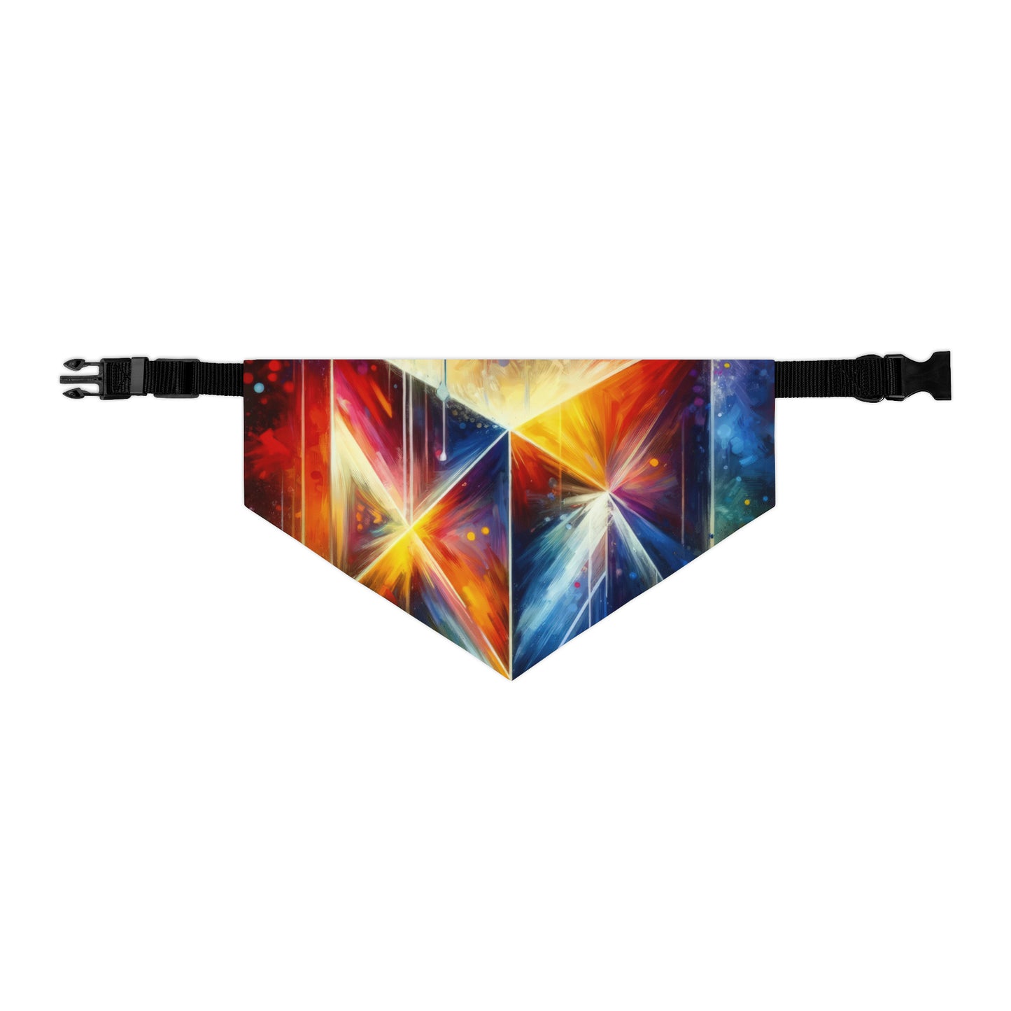 Prismatic Light Spectrum Pet Bandana Collar
