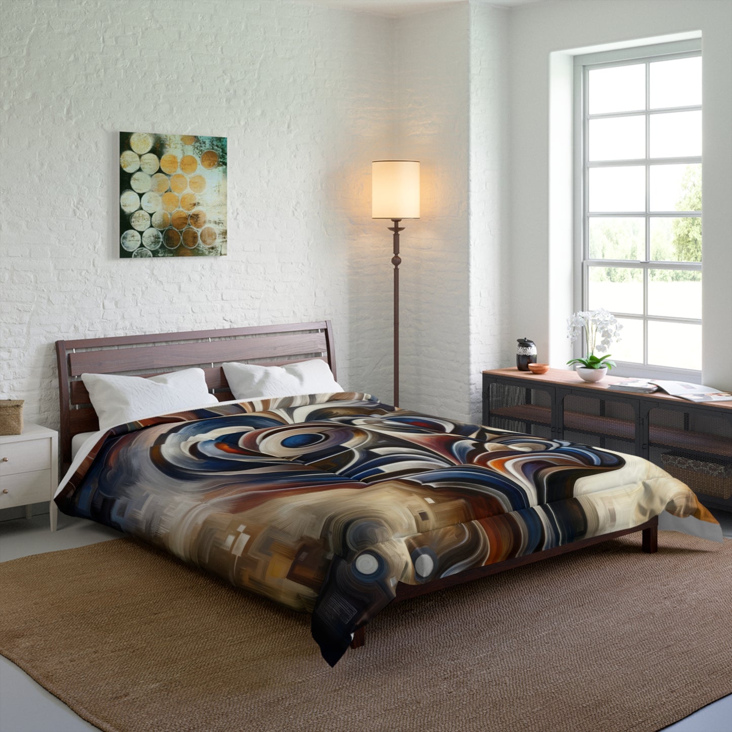 Wisdom Confluence Tachism Comforter