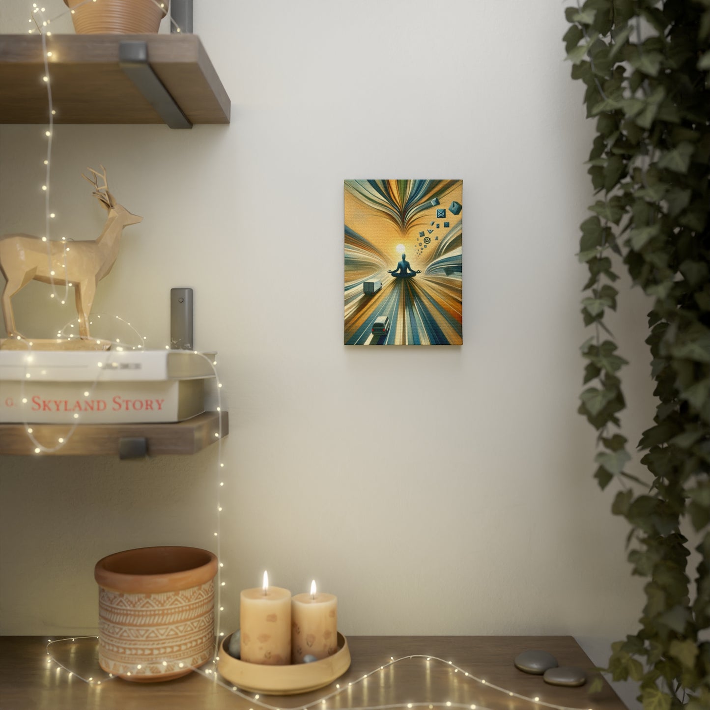 Meditative Commute Flow Canvas Photo Tile