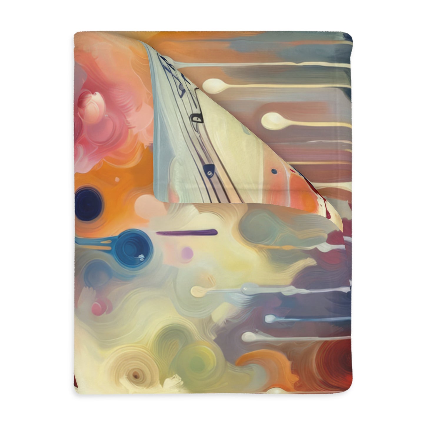 Harmonizing Melody Life Velveteen Microfiber Blanket (Two-sided print)