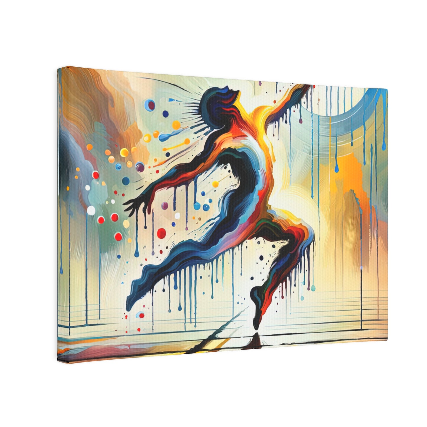Expressive Dance Reflection Canvas Photo Tile