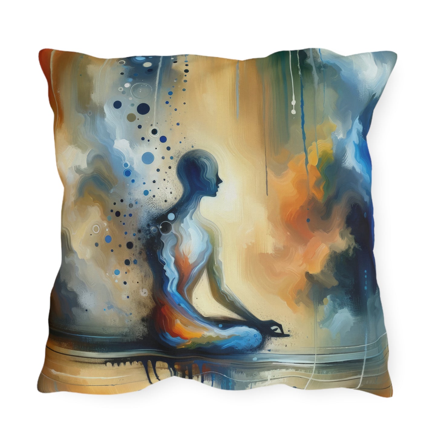 Resonance Abstract Healing Outdoor Pillows
