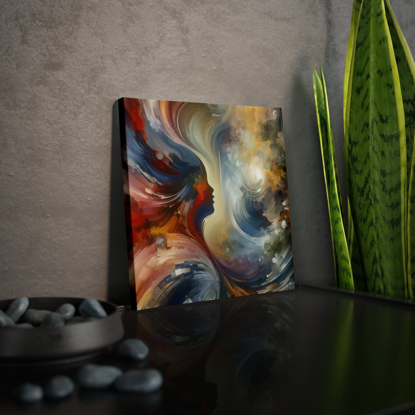 Embracing Sovereign Reflectivity Canvas Photo Tile