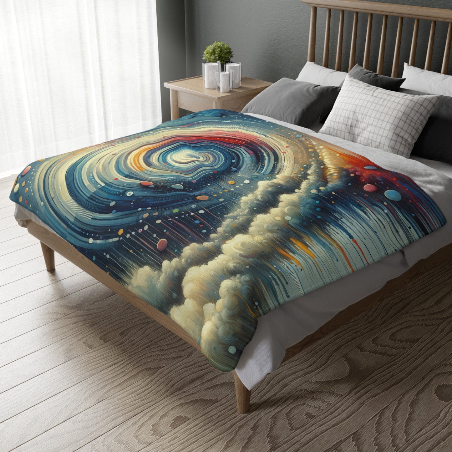 Considerate Echoes Resonate Velveteen Microfiber Blanket (Two-sided print)