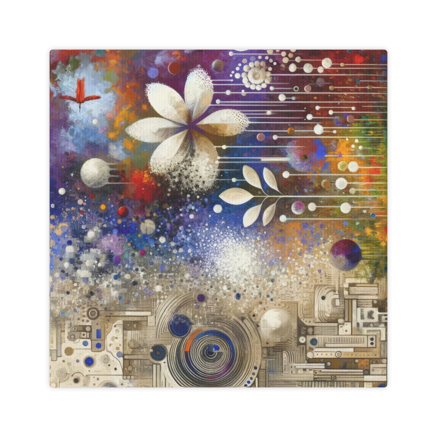 Inner Algorithm Synthesis Canvas Photo Tile
