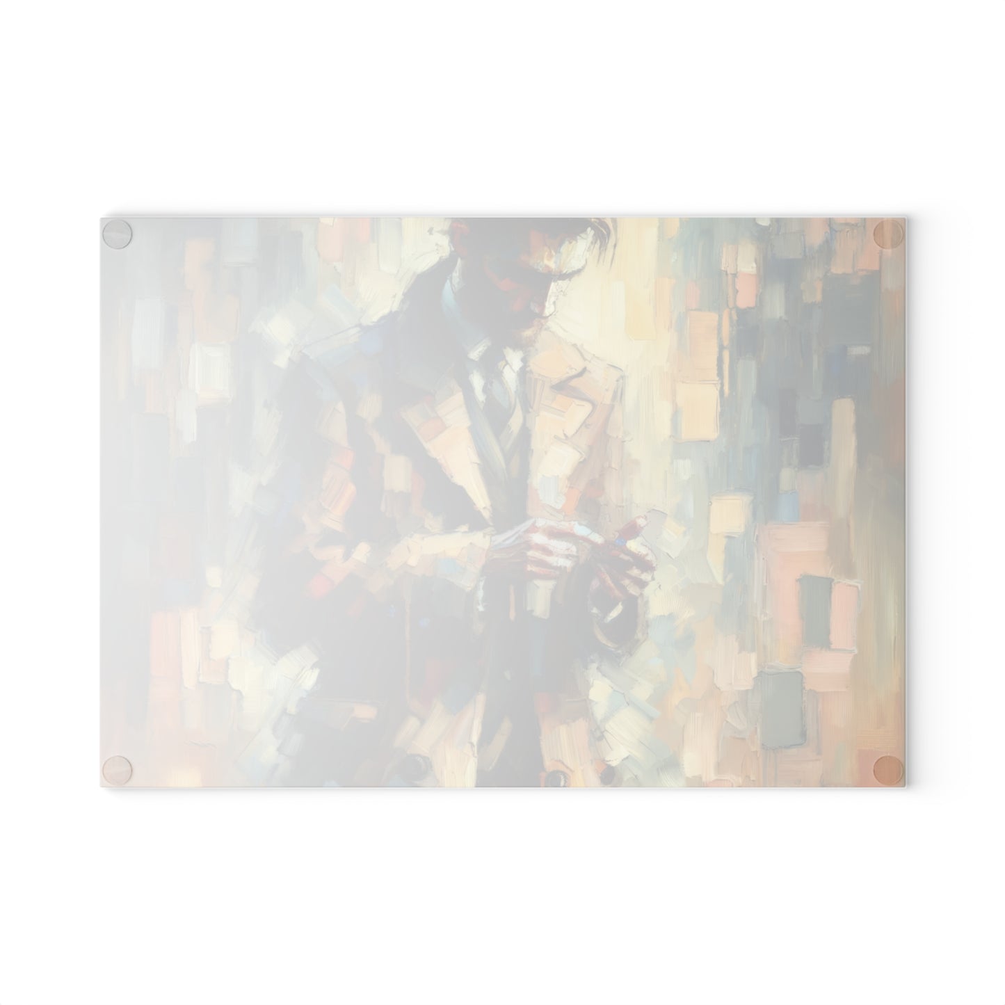 Urban Tachism Encounter Glass Cutting Board