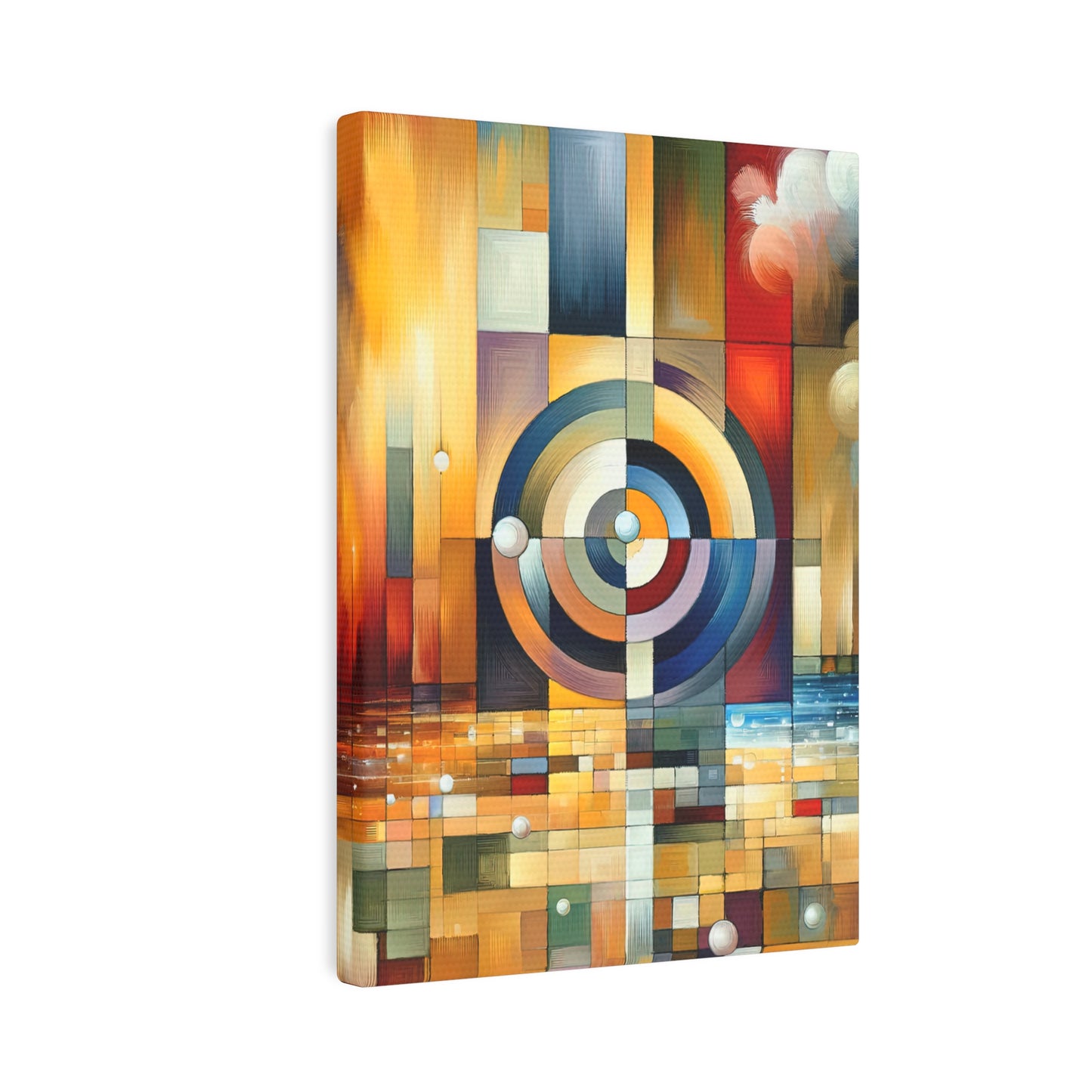 Oneness Through Tachism Canvas Photo Tile