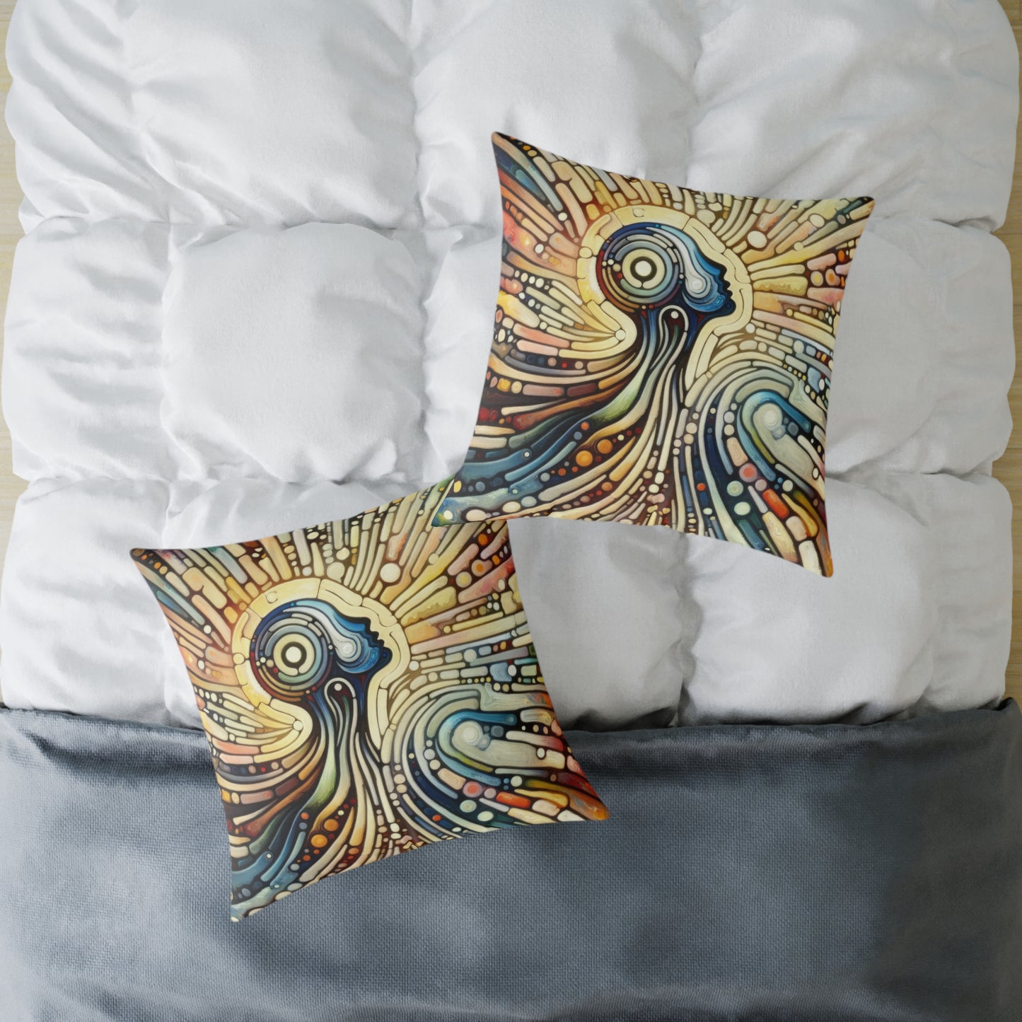 Inner Mosaic Kindness Spun Polyester Pillow