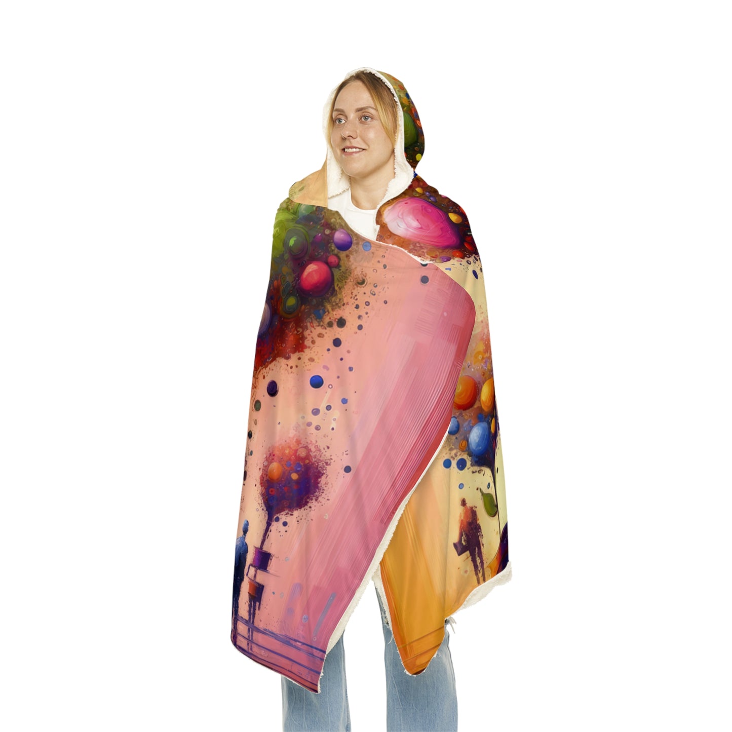 Vibrant Digital Arboriculture Snuggle Blanket