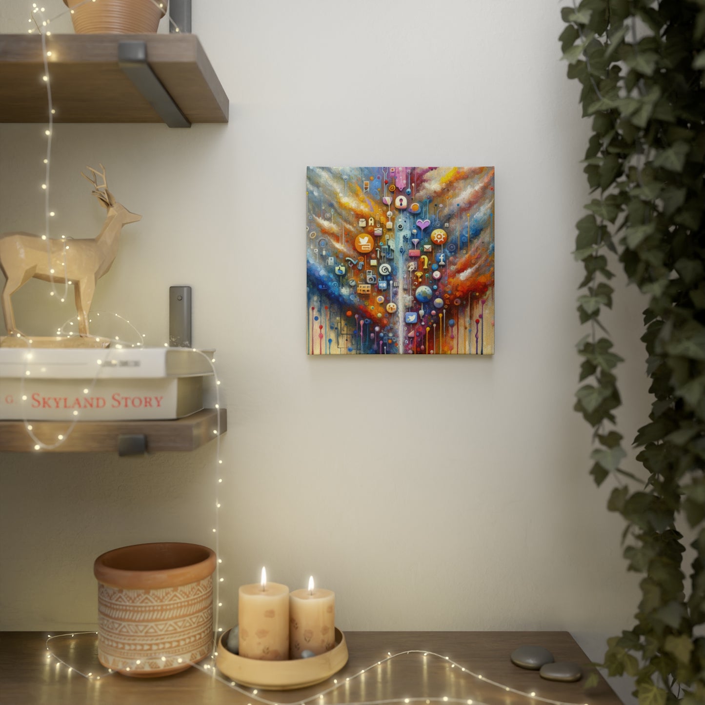Digital Essence Revelation Canvas Photo Tile