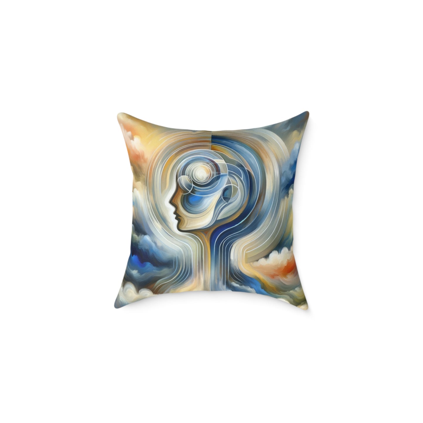 Mindful Unified Awakening Spun Polyester Pillow