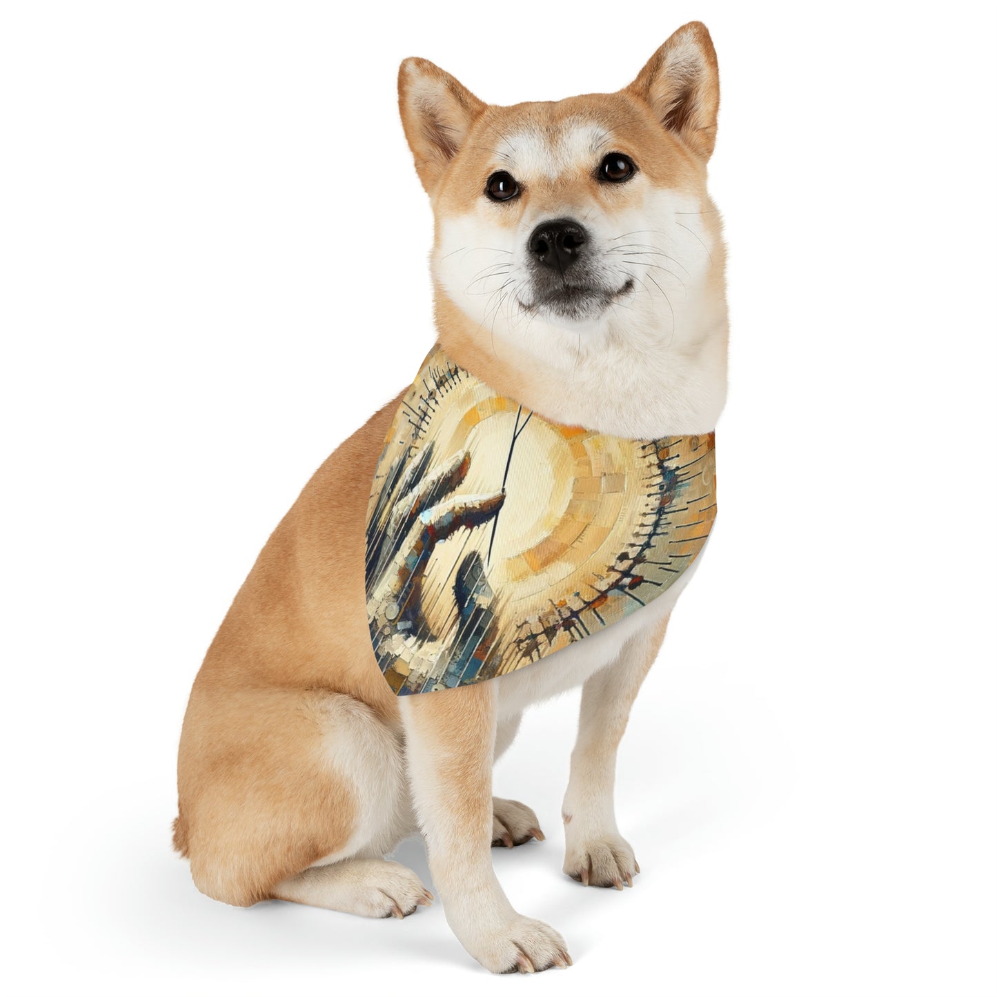 Sovereign Reflective Tachism Pet Bandana Collar