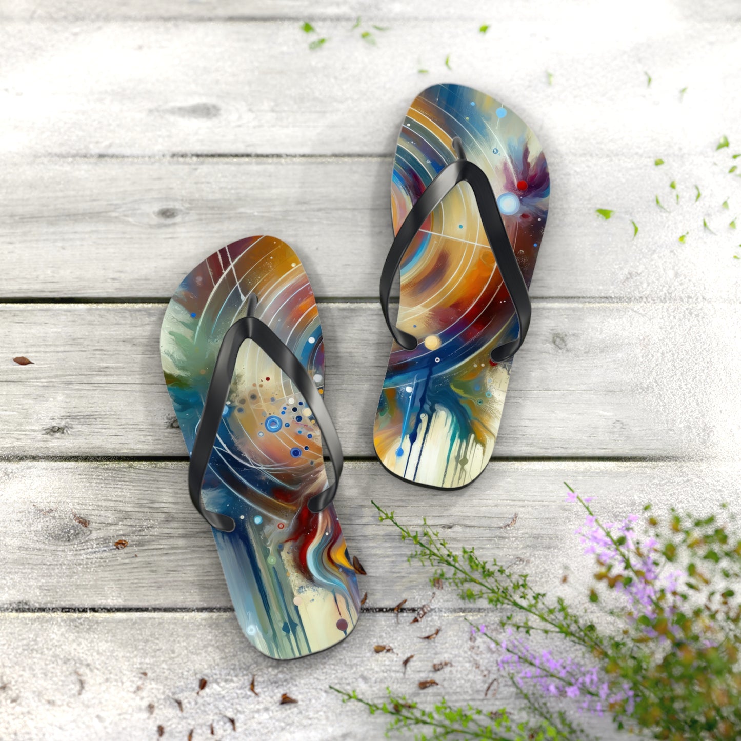 Unified Heart Awakening Flip Flops