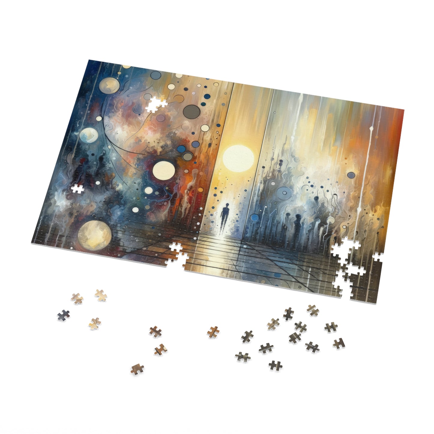 Stillness Transition Abstract Jigsaw Puzzle (30, 110, 252, 500,1000-Piece)