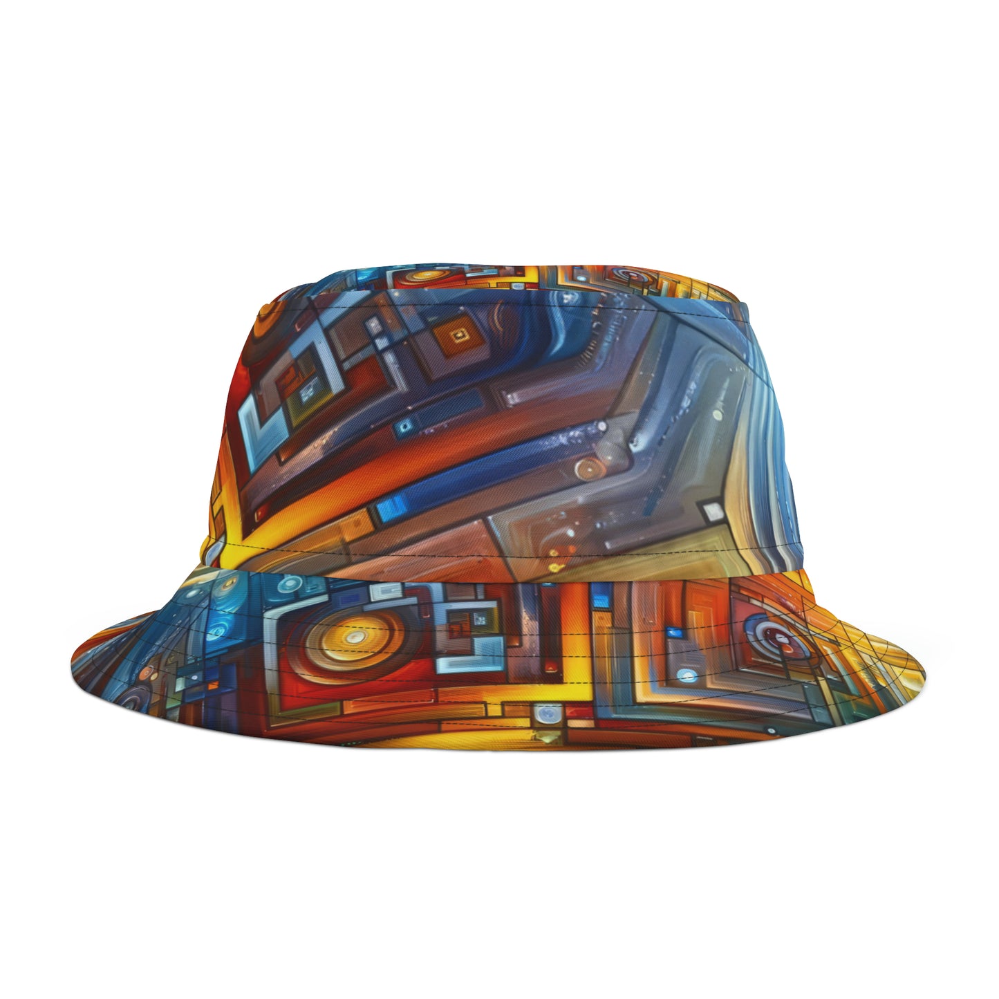 Digital Tachism Connectivity Bucket Hat (AOP)