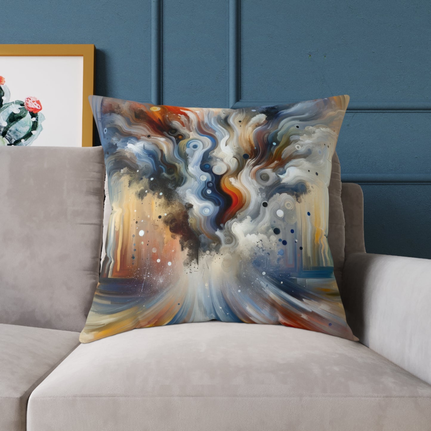 Dynamic External Influence Spun Polyester Pillow