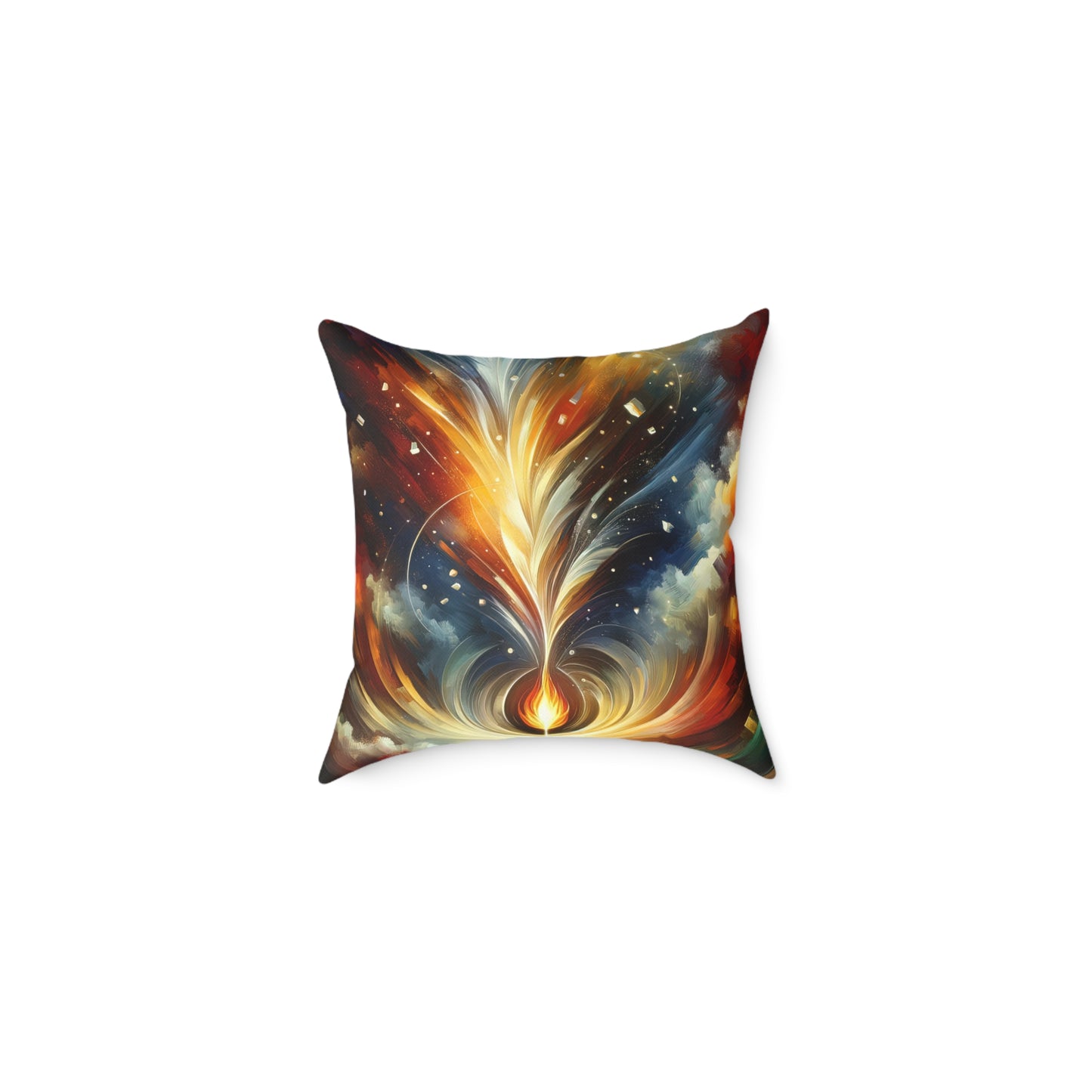 Igniting Transformational Currents Spun Polyester Pillow