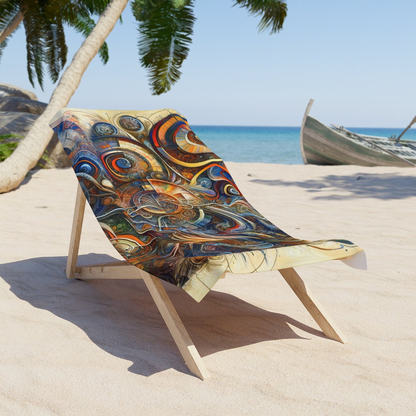Ethos Web Abstract Beach Towel