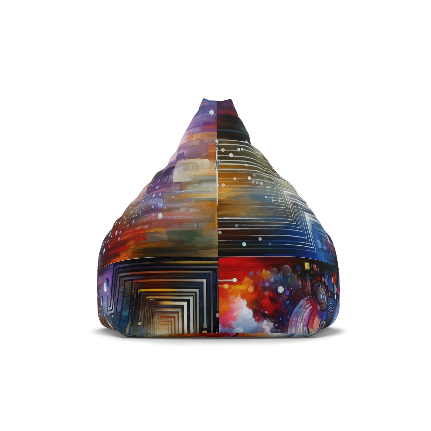 Abstract Technicolor Synthesis Bean Bag Chair Cover