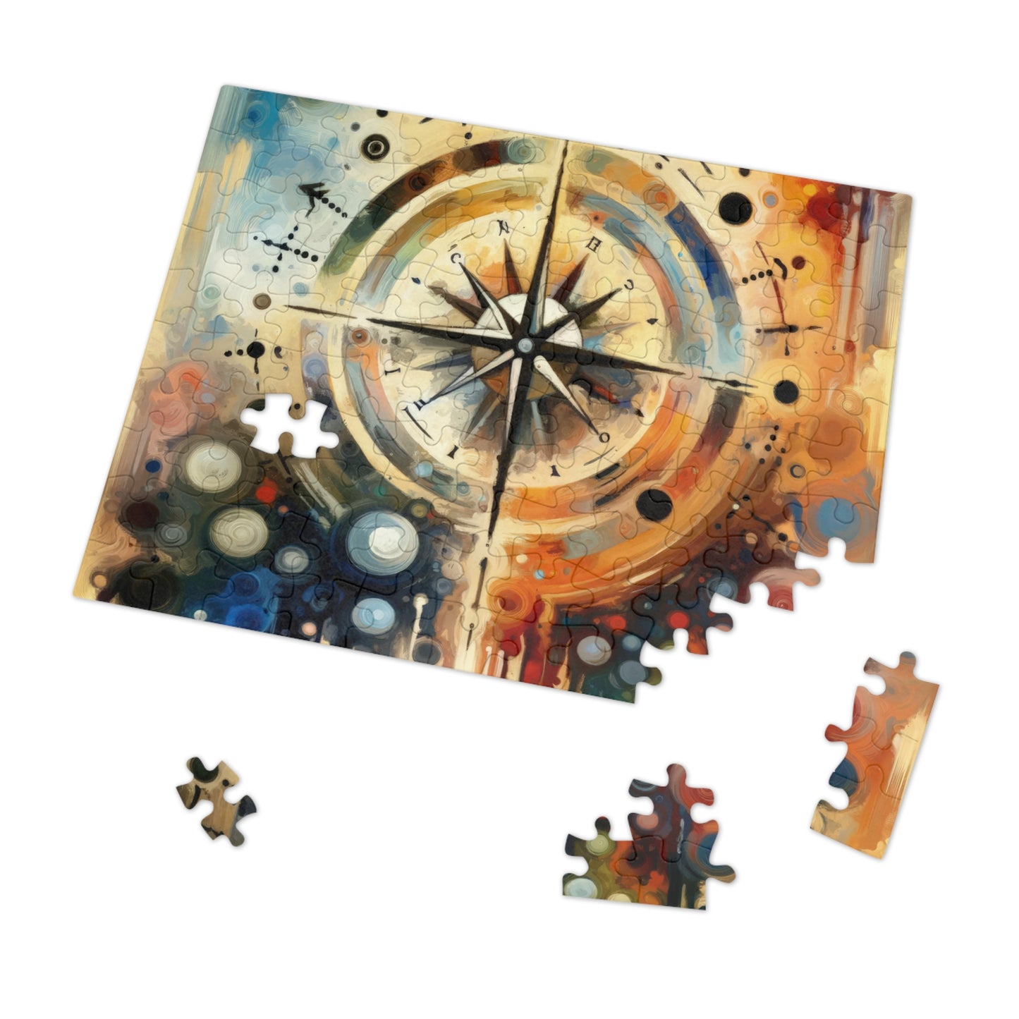 Guidance Abstract Compass Jigsaw Puzzle (30, 110, 252, 500,1000-Piece)