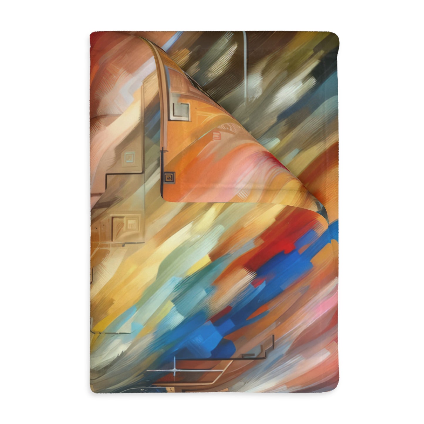 Woven Progress Tapestry Velveteen Microfiber Blanket (Two-sided print)