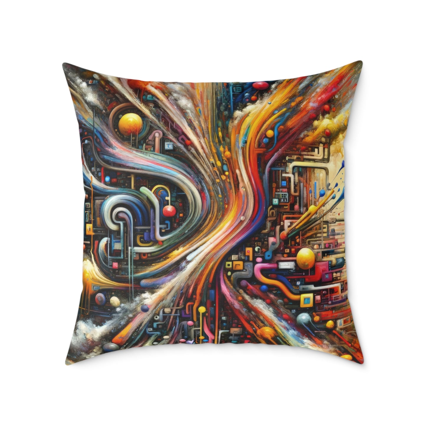 Information Bottleneck Cascade Spun Polyester Pillow